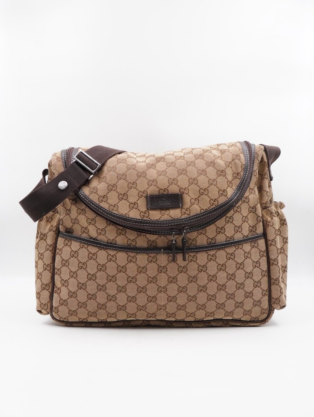 Gucci Beige Brown GG Monogram Baby Bag